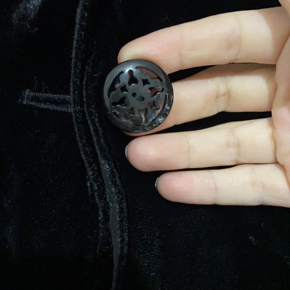 J.Jill chiffon neckline velvet black blazer size XSP business attire, soft - Picture 5 of 6